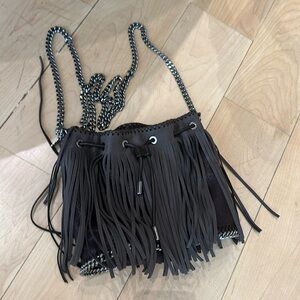 Stella McCartney fringe bag shaggy deerfringe Falabella